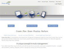 Tablet Screenshot of powermusicbox.com